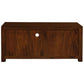 Tanaka Solid Mahogany TV Unit 120cm with 2 Drawers in Mahogany - Chocolate Wood