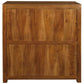 Tanaka 5 Drawer Tallboy / Chest of 5 Drawers in Light Pecan - Chocolate Wood