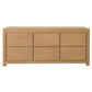 Tanaka 6 Drawer Dresser / Chest of 6 Drawers in Natural - Chocolate Wood