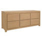 Tanaka 6 Drawer Dresser / Chest of 6 Drawers in Natural - Chocolate Wood