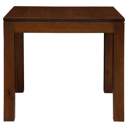 Tanaka Solid Mahogany Dining Table, 90cm in Mahogany - Chocolate Wood