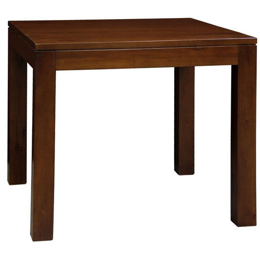 Tanaka Solid Mahogany Dining Table, 90cm in Mahogany - Chocolate Wood