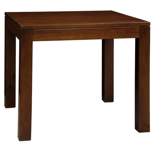 Tanaka Solid Mahogany Dining Table, 90cm in Mahogany - Chocolate Wood