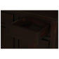 Tanaka Solid Mahogany 3-Door 3-Drawer Buffet in Chocolate detail