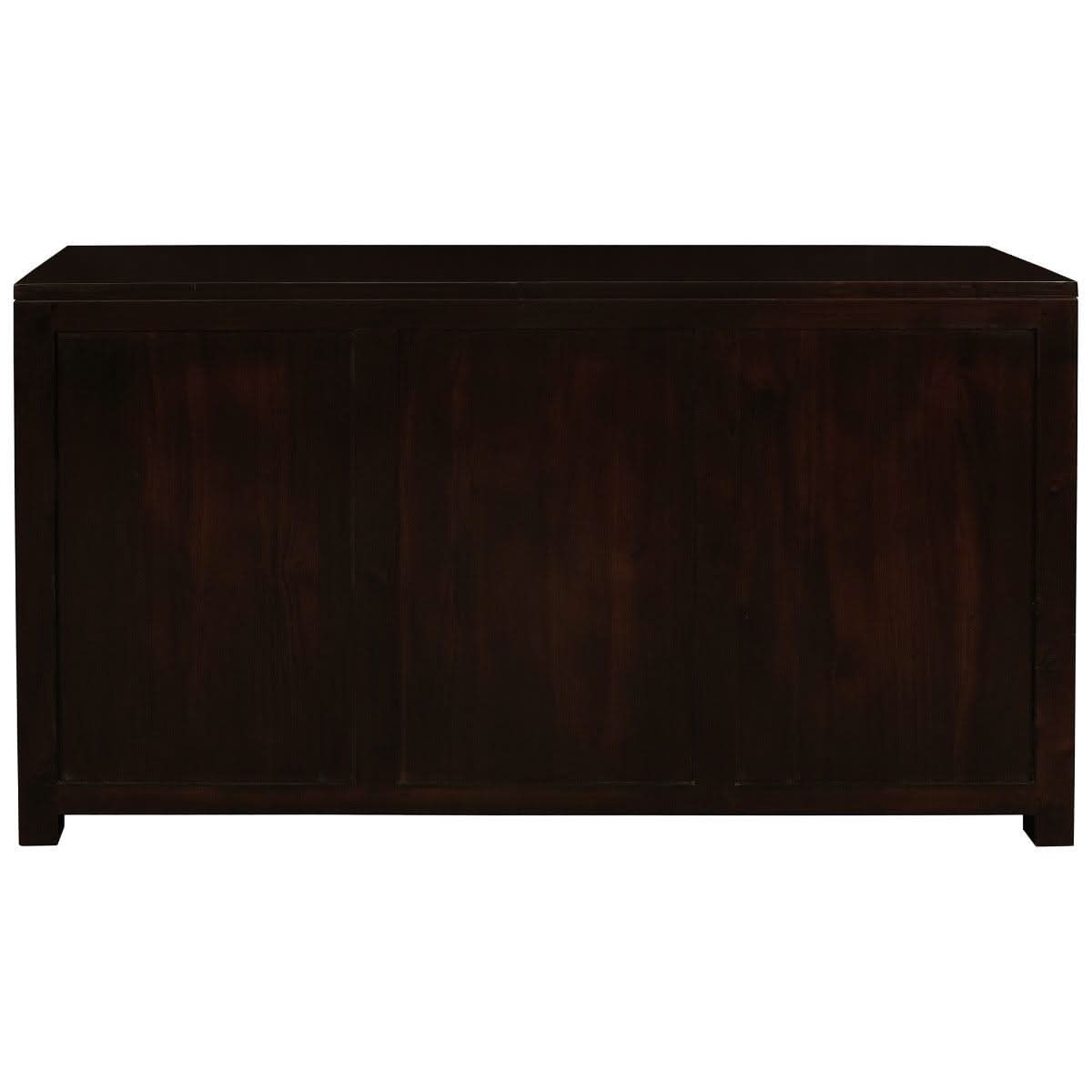 TANAKA SOLID MAHOGANY BUFFET SIDEBOARD 3 DOORS & 3 DRAWERS IN CHOCOLATE FINISH - MyChocolateWood