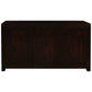 Tanaka Solid Mahogany 3-Door 3-Drawer Buffet in Chocolate styled