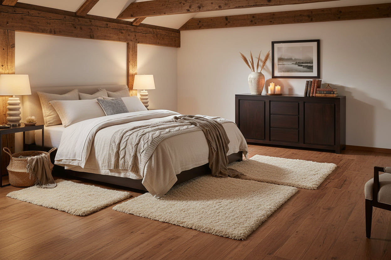 Tanaka Solid Mahogany Buffet 150cm with 2 Doors & 3 Drawers in Chocolate - Chocolate Wood