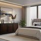 Tanaka Solid Mahogany Buffet 150cm with 2 Doors & 3 Drawers in Chocolate - Chocolate Wood