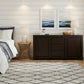 Tanaka Solid Mahogany Buffet 150cm with 2 Doors & 3 Drawers in Chocolate - Chocolate Wood