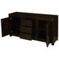 Tanaka Solid Mahogany Buffet 150cm with 2 Doors & 3 Drawers in Chocolate - Chocolate Wood