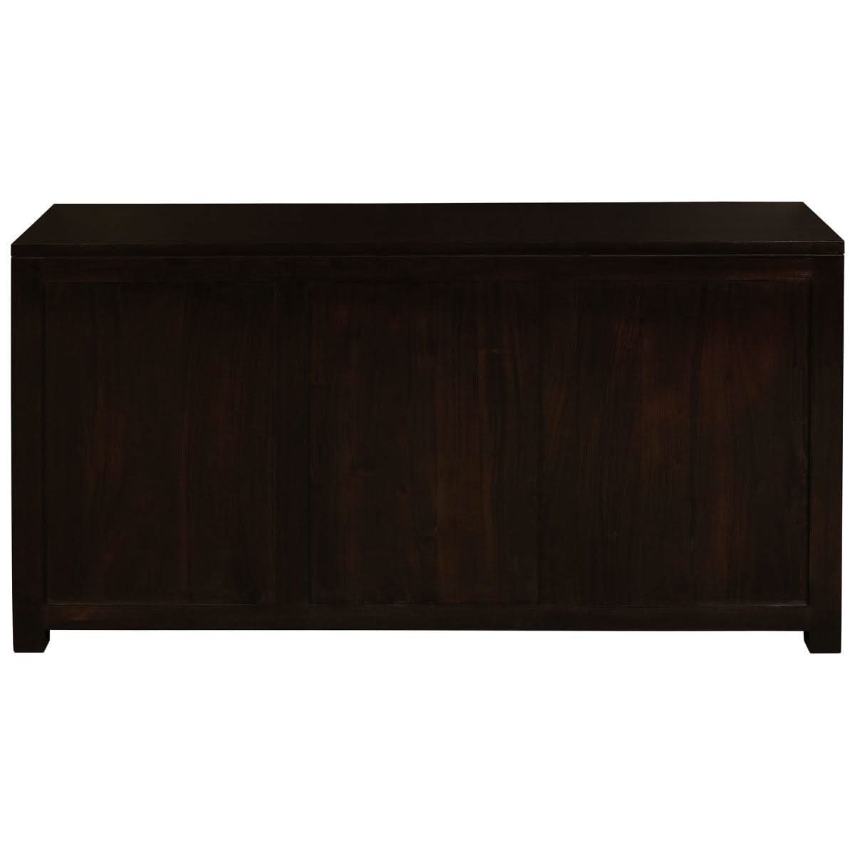 TANAKA SOLID MAHOGANY BUFFET WITH 2 DOORS & 3 DRAWERS IN CHOCOLATE FINISH - MyChocolateWood