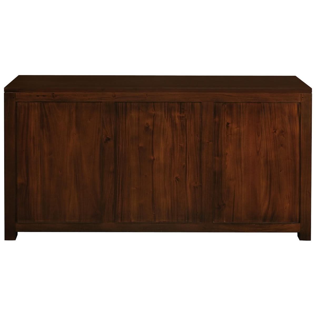 Tanaka Solid Mahogany Buffet 150cm with 2 Doors & 3 Drawers in Mahogany - Chocolate Wood
