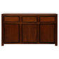 TANAKA SOLID MAHOGANY BUFFET WITH 3 DOORS & 3 DRAWERS IN MAHOGANY FINISH - MyChocolateWood
