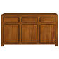 Tanaka Solid Mahogany 3-Door 3-Drawer Buffet in Light Pecan