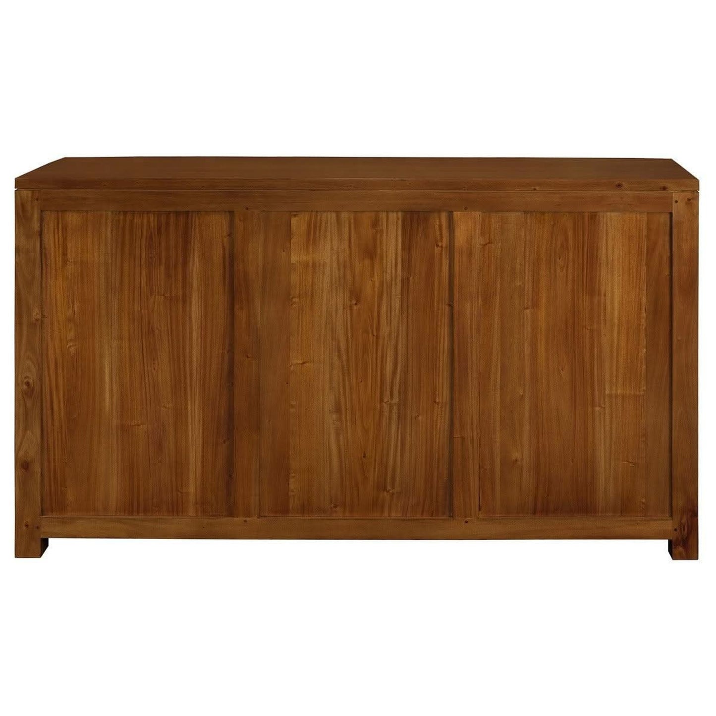 Tanaka Solid Mahogany 3-Door 3-Drawer Buffet in Light Pecan detail
