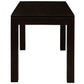 Tanaka Solid Mahogany Dining Table, 120cm in Chocolate - Chocolate Wood