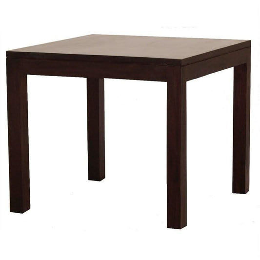 TANAKA SOLID MAHOGANY DINING TABLE IN CHOCOLATE 90CM - MyChocolateWood