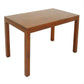 Tanaka Solid Mahogany Dining Table, 120cm in Light Pecan - Chocolate Wood