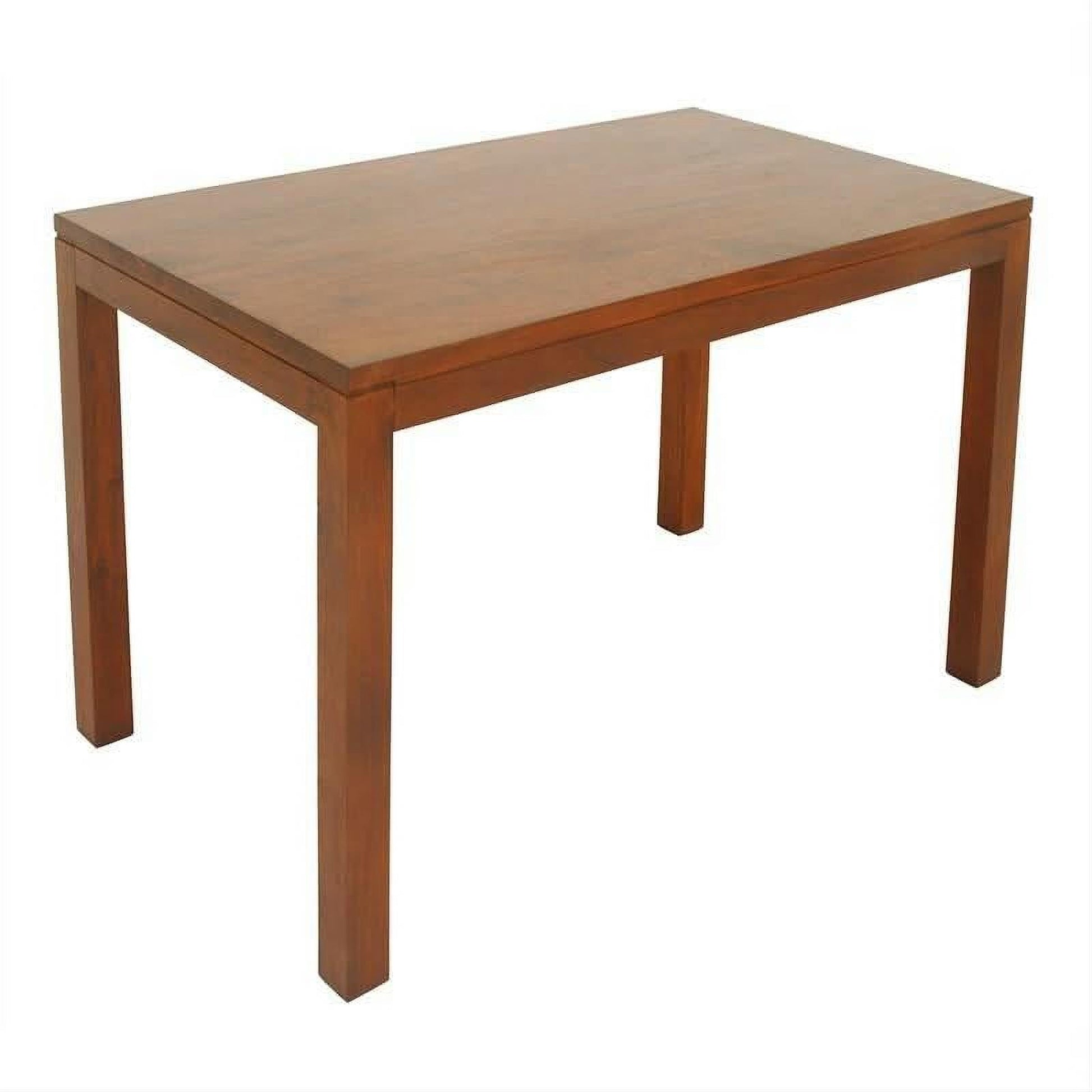 Tanaka Solid Mahogany Dining Table, 120cm in Light Pecan - Chocolate Wood