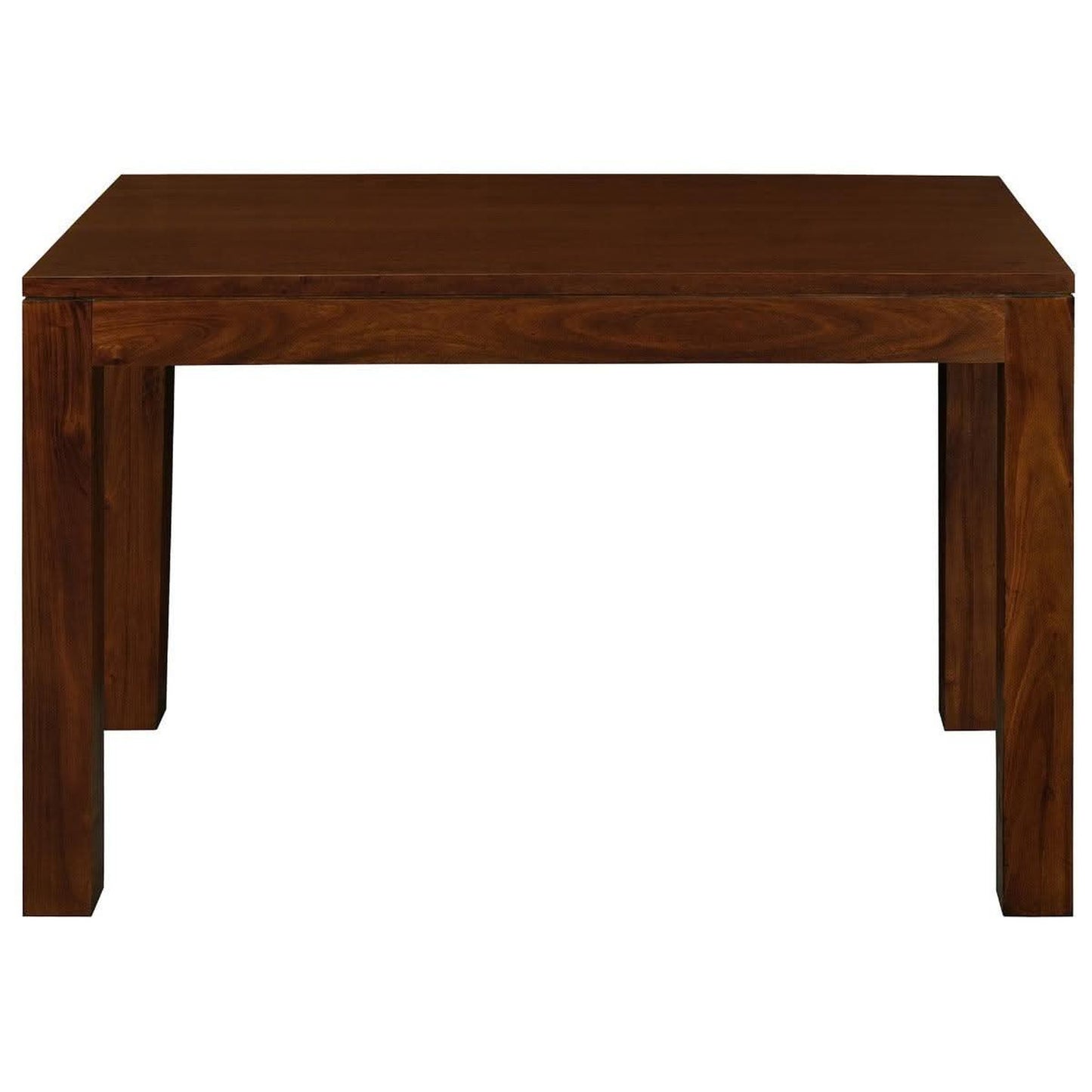 Tanaka Solid Mahogany Dining Table, 120cm in Mahogany - Chocolate Wood