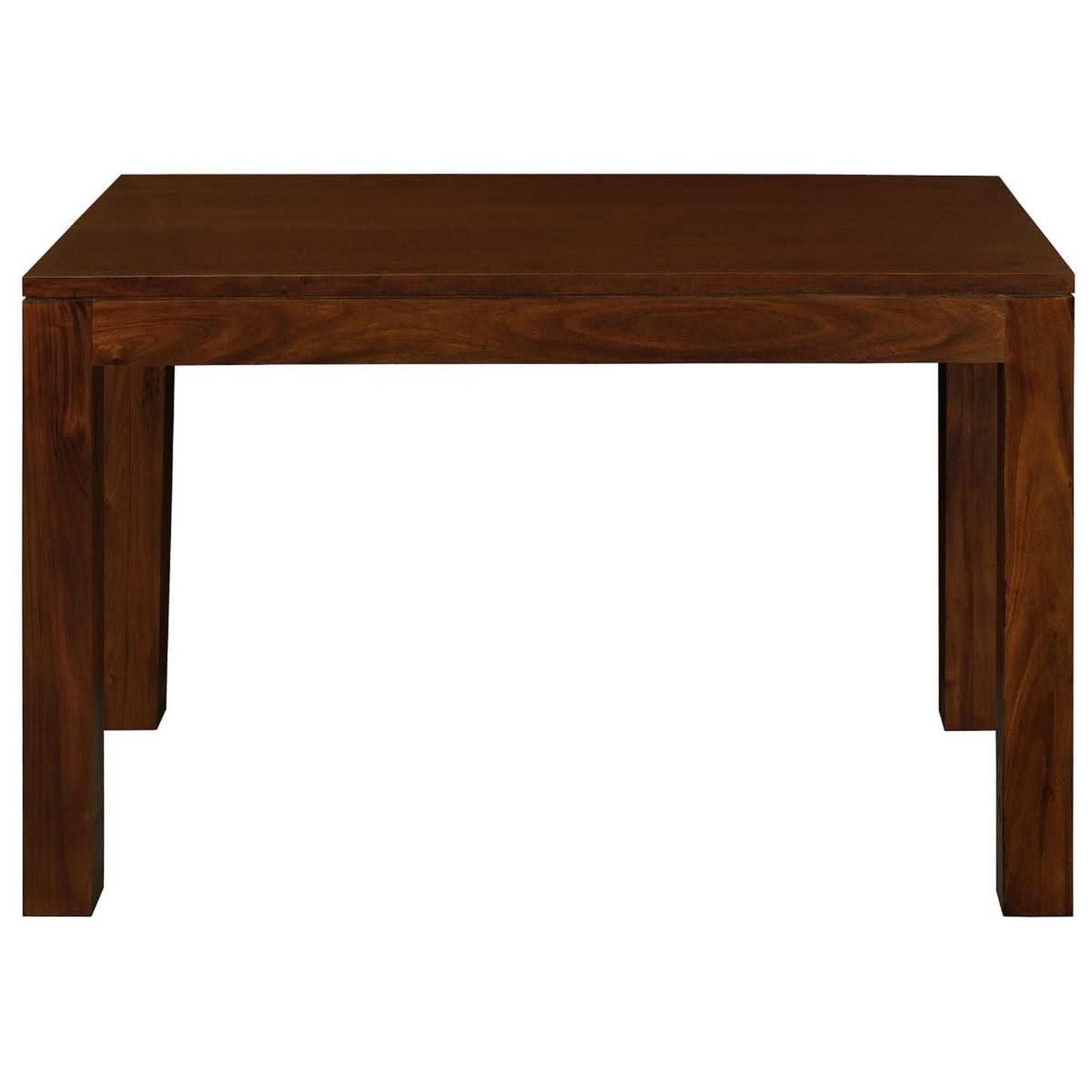 Tanaka Solid Mahogany Dining Table, 120cm in Mahogany - Chocolate Wood