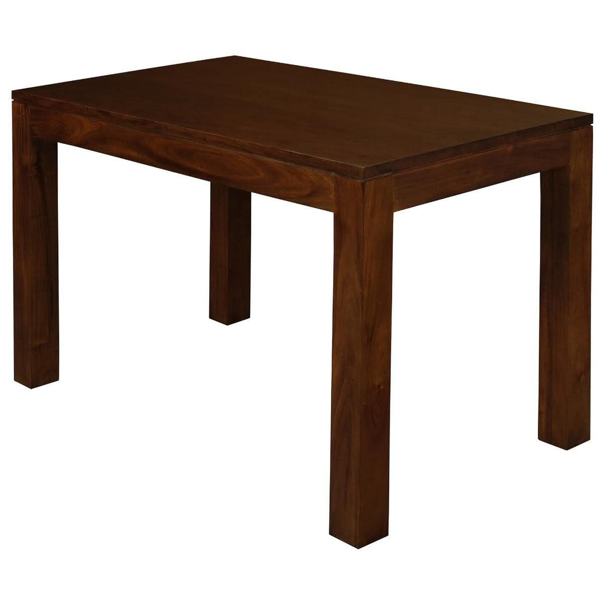 Tanaka Solid Mahogany Dining Table, 120cm in Mahogany - Chocolate Wood
