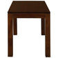 Tanaka Solid Mahogany Dining Table, 120cm in Mahogany - Chocolate Wood