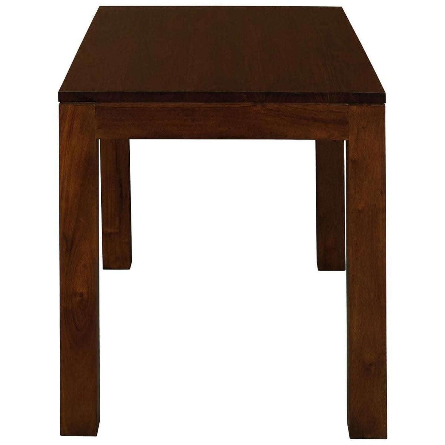 Tanaka Solid Mahogany Dining Table, 120cm in Mahogany - Chocolate Wood