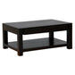 TANAKA SOLID MAHOGANY DOUBLE FACED MAHOGANY COFFEE TABLE 2 DRAWERS IN CHOCOLATE - MyChocolateWood