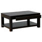 TANAKA SOLID MAHOGANY DOUBLE FACED MAHOGANY COFFEE TABLE 2 DRAWERS IN CHOCOLATE - MyChocolateWood