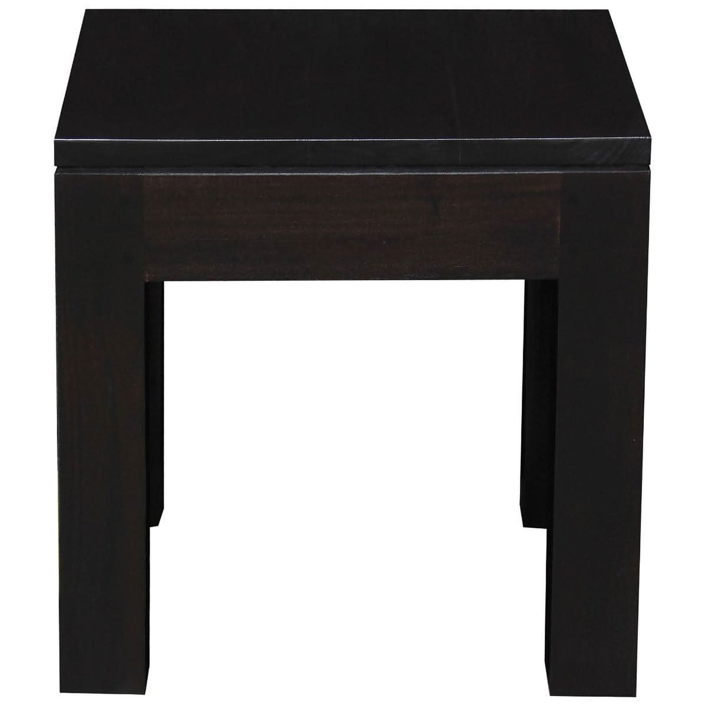 Tanaka Solid Mahogany Lamp Table in Chocolate