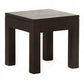 TANAKA SOLID MAHOGANY LAMP TABLE IN CHOCOLATE - MyChocolateWood
