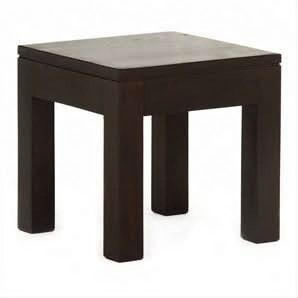 Tanaka Solid Mahogany Lamp Table in Chocolate angle