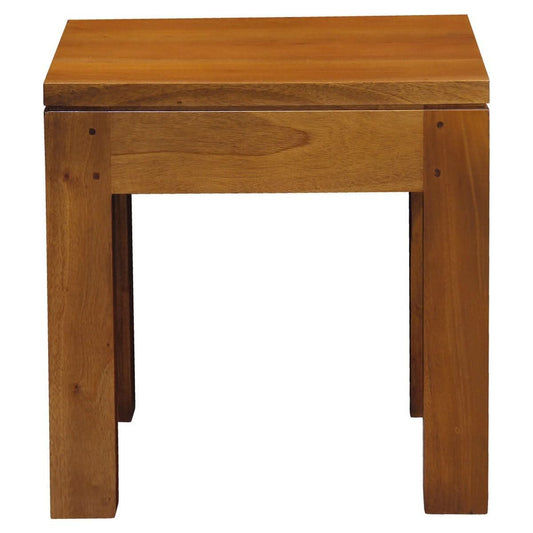 TANAKA SOLID MAHOGANY LAMP TABLE IN LIGHT PECAN - MyChocolateWood