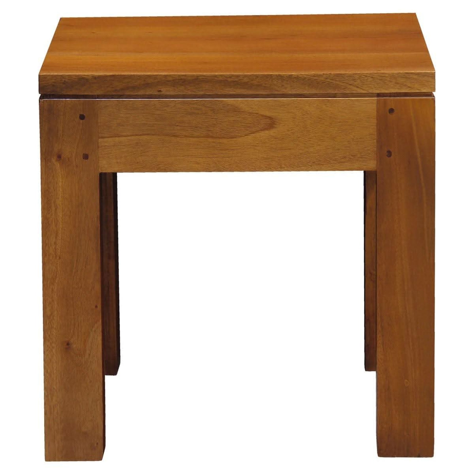 Tanaka Solid Mahogany Lamp Table in Light Pecan