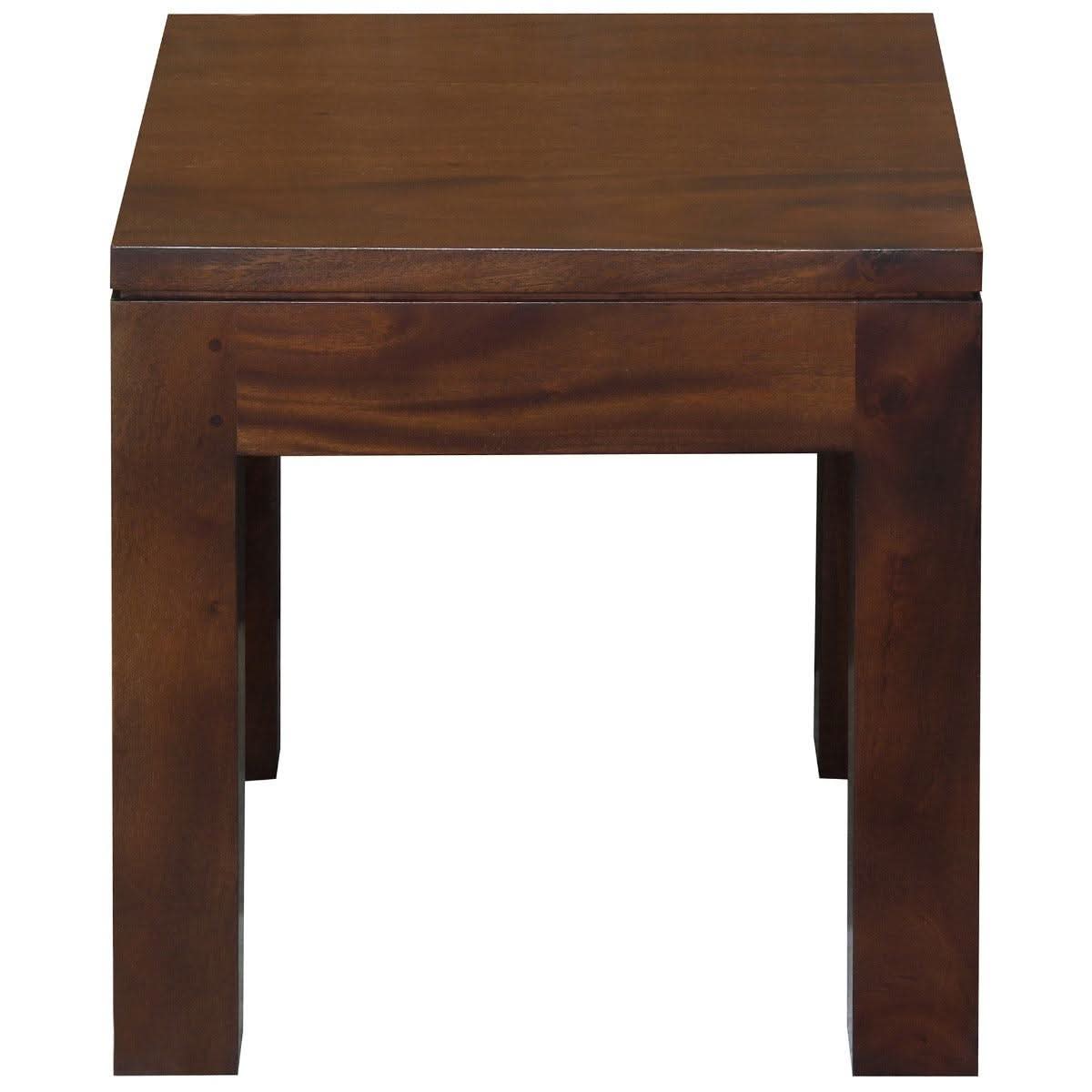 TANAKA SOLID MAHOGANY LAMP TABLE IN MAHOGANY - FLOOR STOCK CLEARACNE - MyChocolateWood