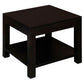 Tanaka Solid Mahogany Large Lamp Table in Chocolate