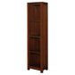 TANAKA SOLID MAHOGANY NARROW BOOKCASE IN MAHOGANY FINISH - MyChocolateWood