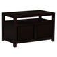 Tanaka Solid Mahogany Small TV Unit 97cm with 2 Doors in Chocolate - Chocolate Wood
