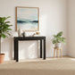 Tanaka Solid Mahogany Console Table 90cm with 1 Hidden Drawer in Chocolate - Chocolate Wood