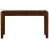 TANAKA SOLID MAHOGANY TIMBER CONSOLE TABLE/HALL TABLE WITH 2 HIDDEN DRAWERS IN MAHOGANY COLOUR