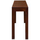 Tanaka Solid Mahogany Console Table 90cm with 1 Hidden Drawer in Mahogany - Chocolate Wood