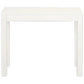 TANAKA SOLID MAHOGANY TIMBER CONSOLE TABLE WITH 1 HIDDEN DRAWER  IN WHITE 90CM - MyChocolateWood
