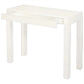 TANAKA SOLID MAHOGANY TIMBER CONSOLE TABLE WITH 1 HIDDEN DRAWER  IN WHITE 90CM - MyChocolateWood
