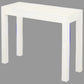 TANAKA SOLID MAHOGANY TIMBER CONSOLE TABLE WITH 1 HIDDEN DRAWER  IN WHITE 90CM - MyChocolateWood