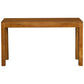 TANAKA SOLID MAHOGANY TIMBER CONSOLE TABLE WITH 2 HIDDEN DRAWERS IN LIGHT PECAN - MyChocolateWood
