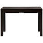 Tanaka Solid Mahogany Timber Desk 110cm with 2 Hidden Drawers in Chocolate - Chocolate Wood