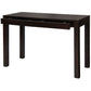 Tanaka Solid Mahogany Timber Desk 110cm with 2 Hidden Drawers in Chocolate - Chocolate Wood