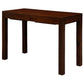 Tanaka Solid Mahogany Timber Desk 110cm with 2 Hidden Drawers in Mahogany - Chocolate Wood