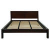 Tanaka Solid Mahogany Timber Queen Size Bed in Chocolate - Chocolate Wood